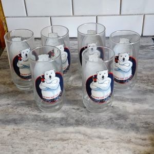 Coca-Cola Polar Bear Glasses, 1997